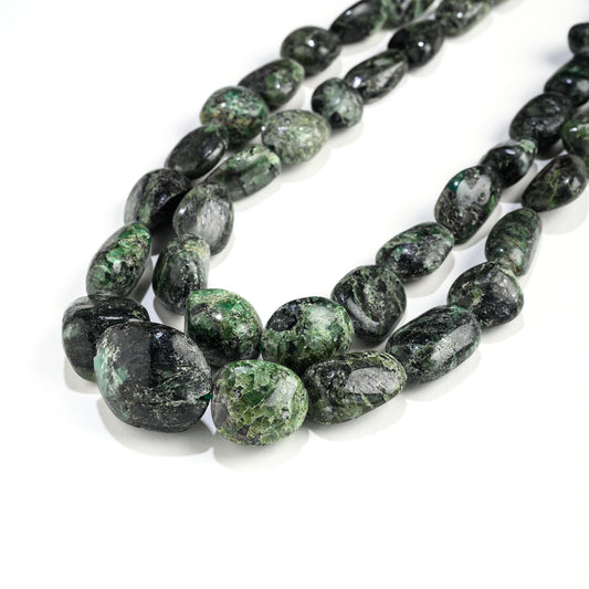 Emerald Tumble Necklace - Certified