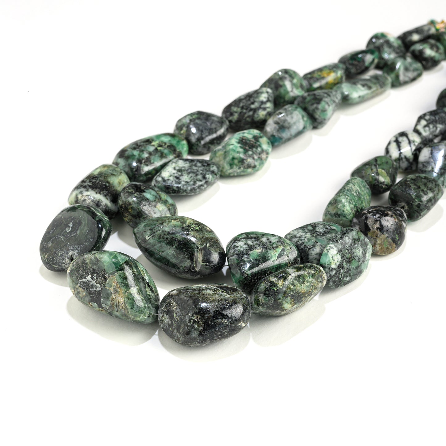 Emerald Tumble Necklace - Certified